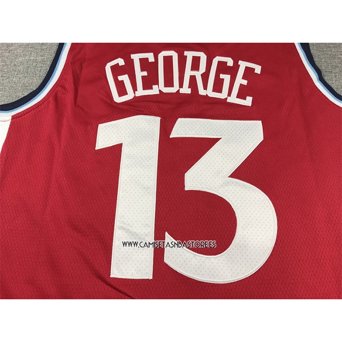 Paul George NO 13 Camiseta Los Angeles Clippers Statement 2024-25 Rojo